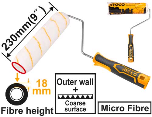 HRHT042302D CYLINDER BRUSH 9"
