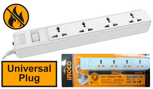 HES23042V 4 WAYS EXTENSION SOCKETS