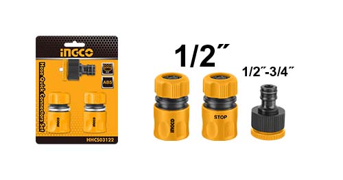HHCS03122  3PCS HOSE QUICK CONNECTOR SET