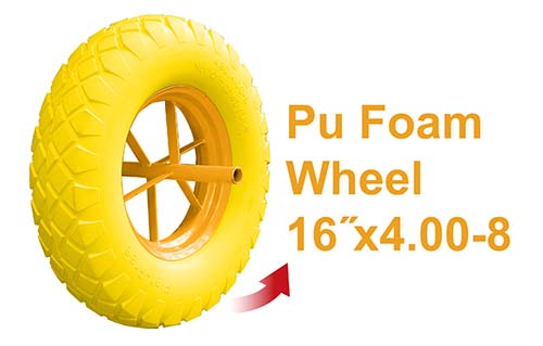 WHEELBARROW WHEEL P.U FOAM