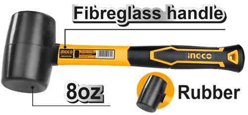 HRUH8208 RUBBER HAMMER 8oz.