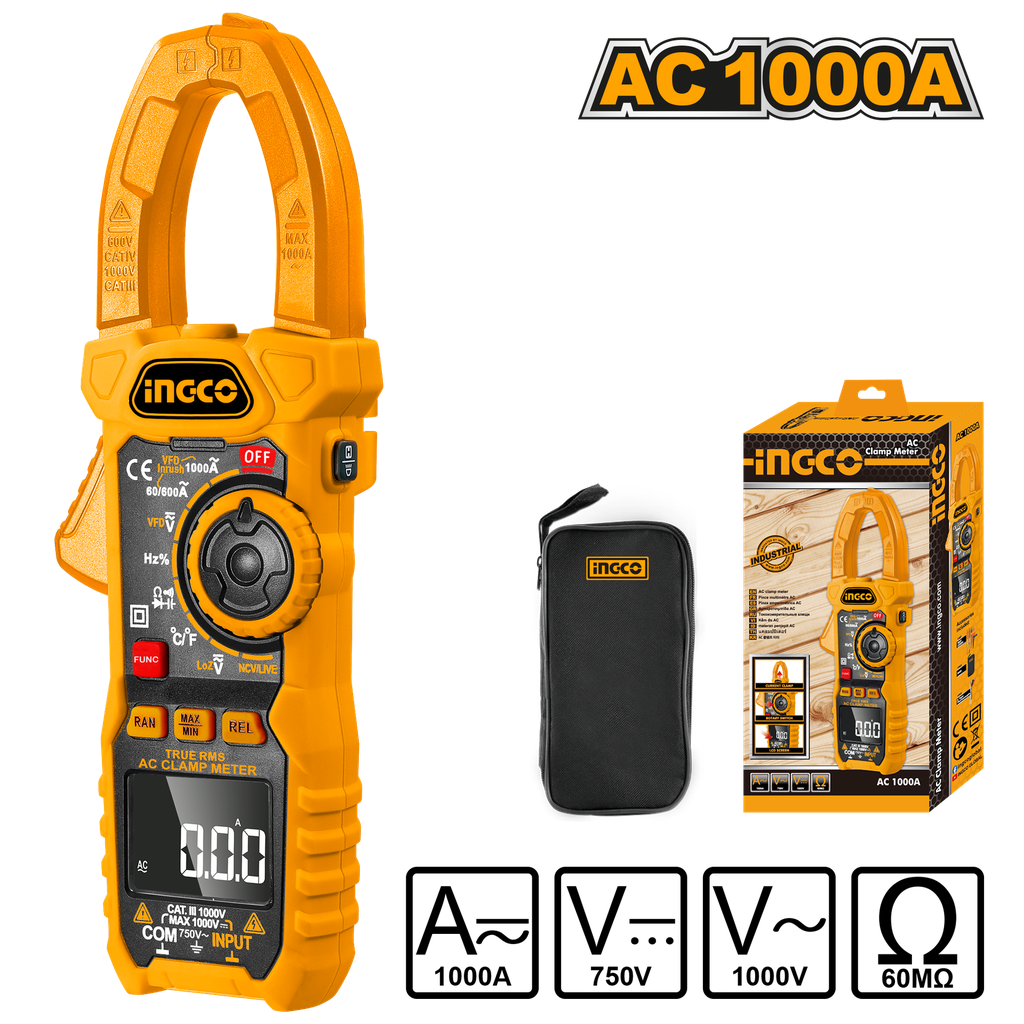 DCM10004 DIGITAL AC CLAMP METER 6000 COUNTS