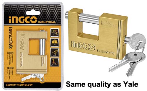 DBBPL0802 BRASS BLOCK PADLOCK 80MM