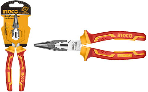 HILNP28208 INSULATED LONG NOSE PLIERS 8"