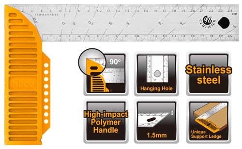 HAS123002 ANGLE SQUARE 12"