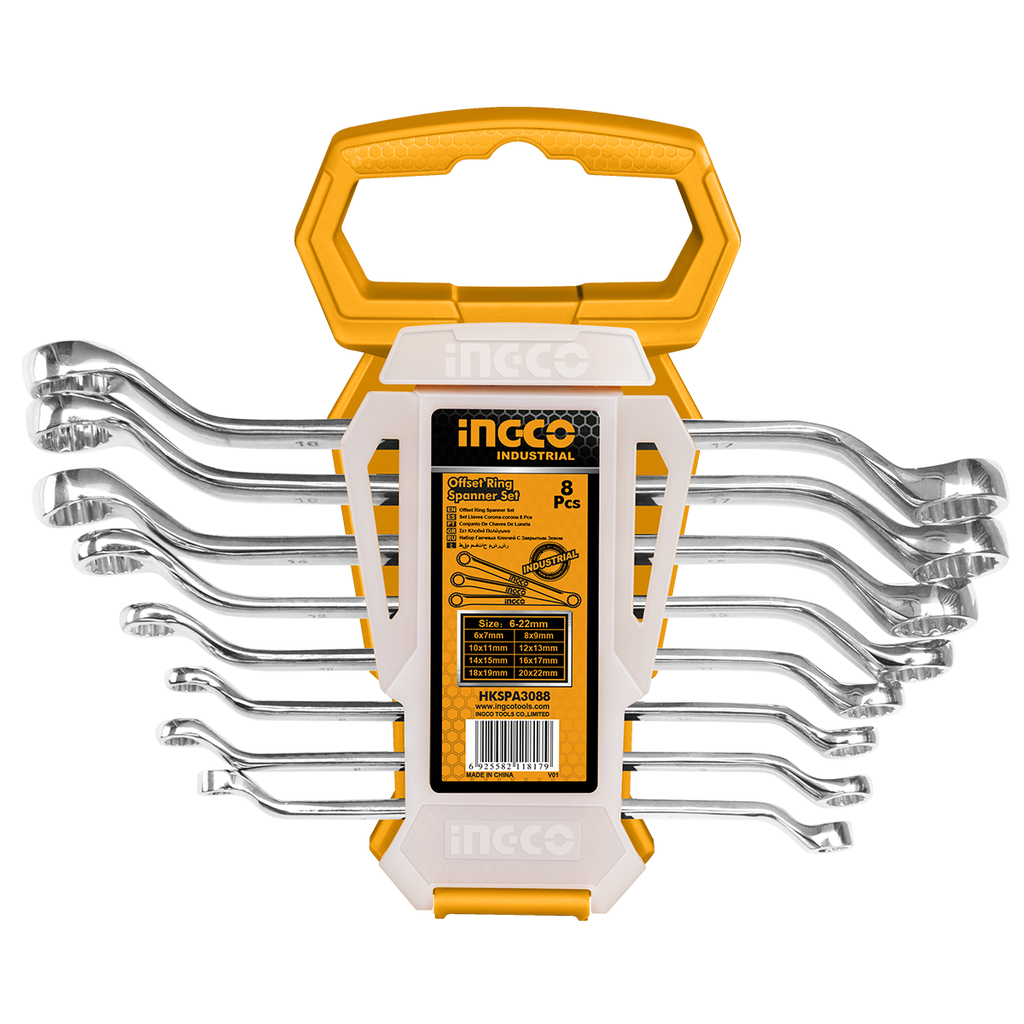 HKSPA3088 8PCS OFFSET RING SPANNER SET