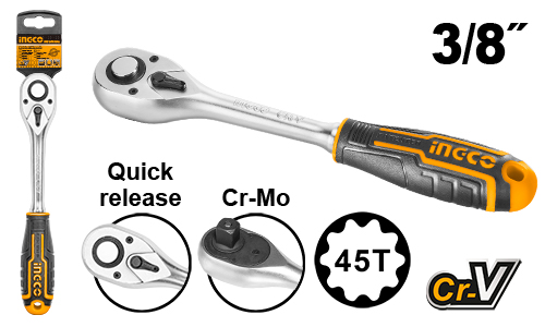HRTH0838 3/8" RATCHET WRENCH  45T