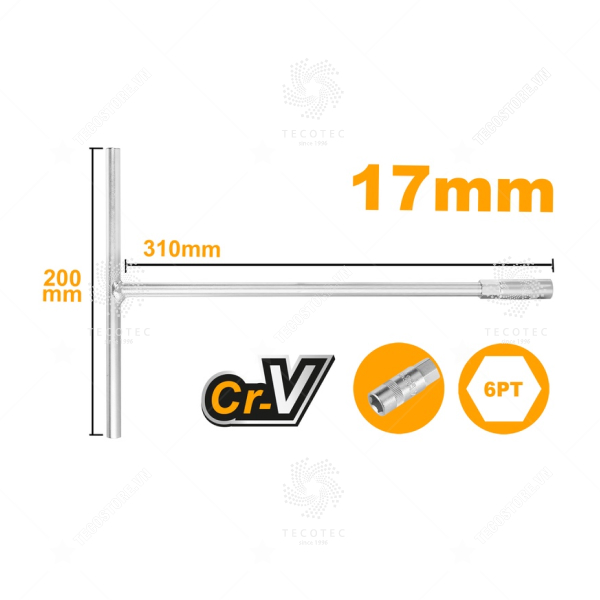 HTSW1708 T-HANDLE SOCKET WRENCH 17MM