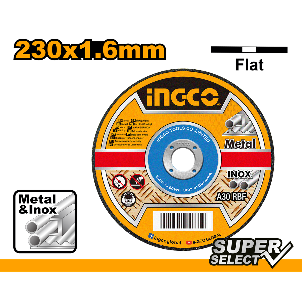 MCD162301 ABRASIVE METAL CUTTING DISC 9"