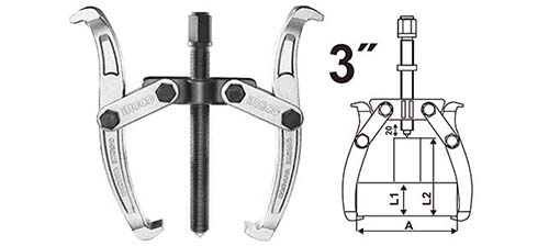HGP08023 TWO JAWS PULLER 3"