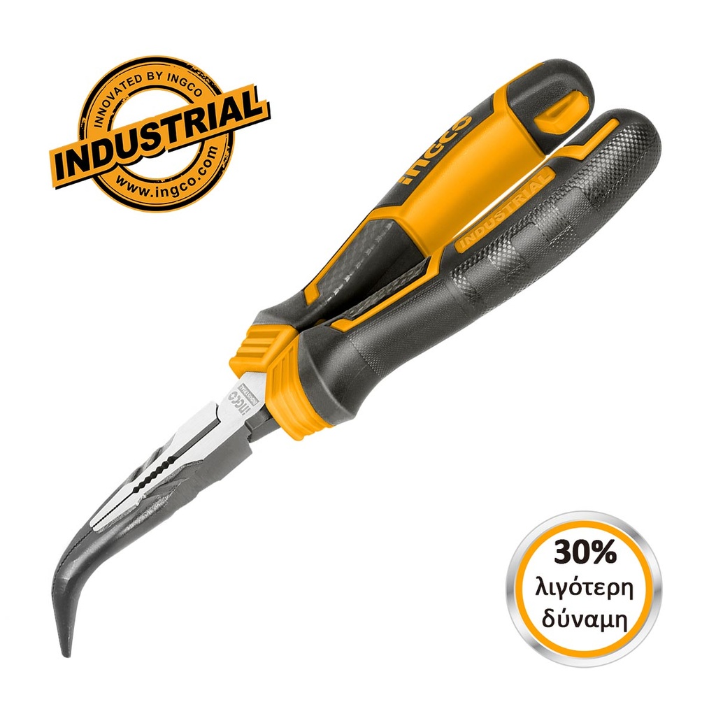 HHBNP28201 HIGH LEVERAGE BENT NOSE PLIERS 8"