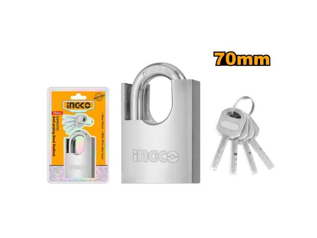 DSTK2701 ANTI-PRYING STEEL PADLOCK 70MM