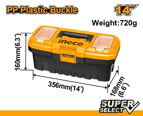 PBX1401 PLASTIC TOOL BOX 14''