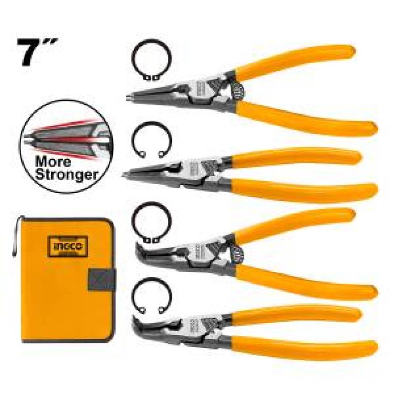 HCCPS26180 4PCS CIRCLIP PLIERS 7"