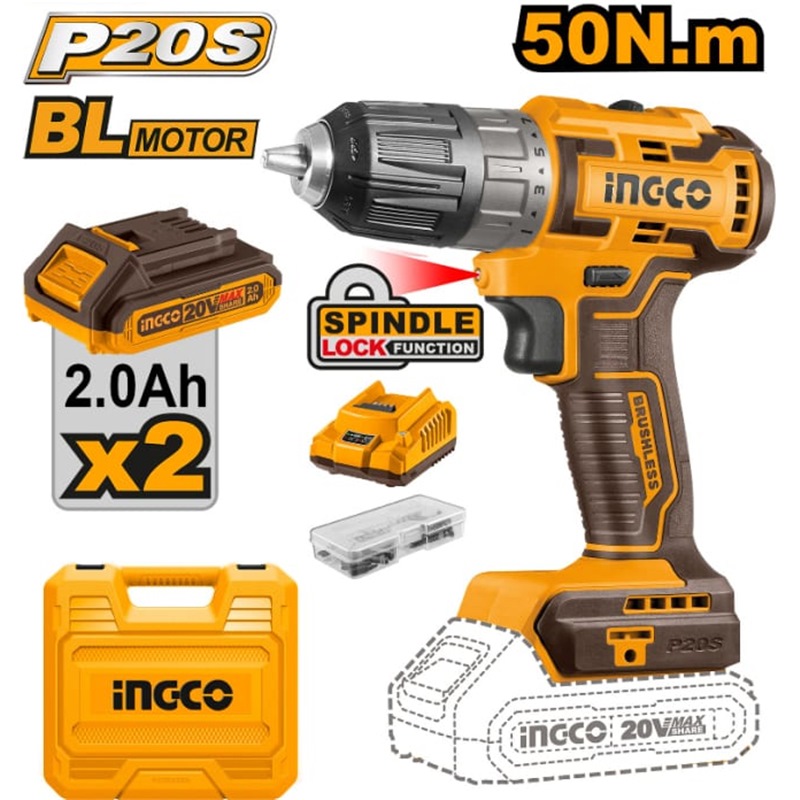 CDLI20508 20V LI-ION CORDLESS BRUSHLESS DRILL 50Nm