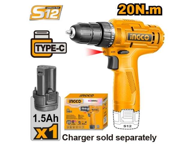 CDLI12428 12V LI-ION CORDLESS DRILL 20Nm