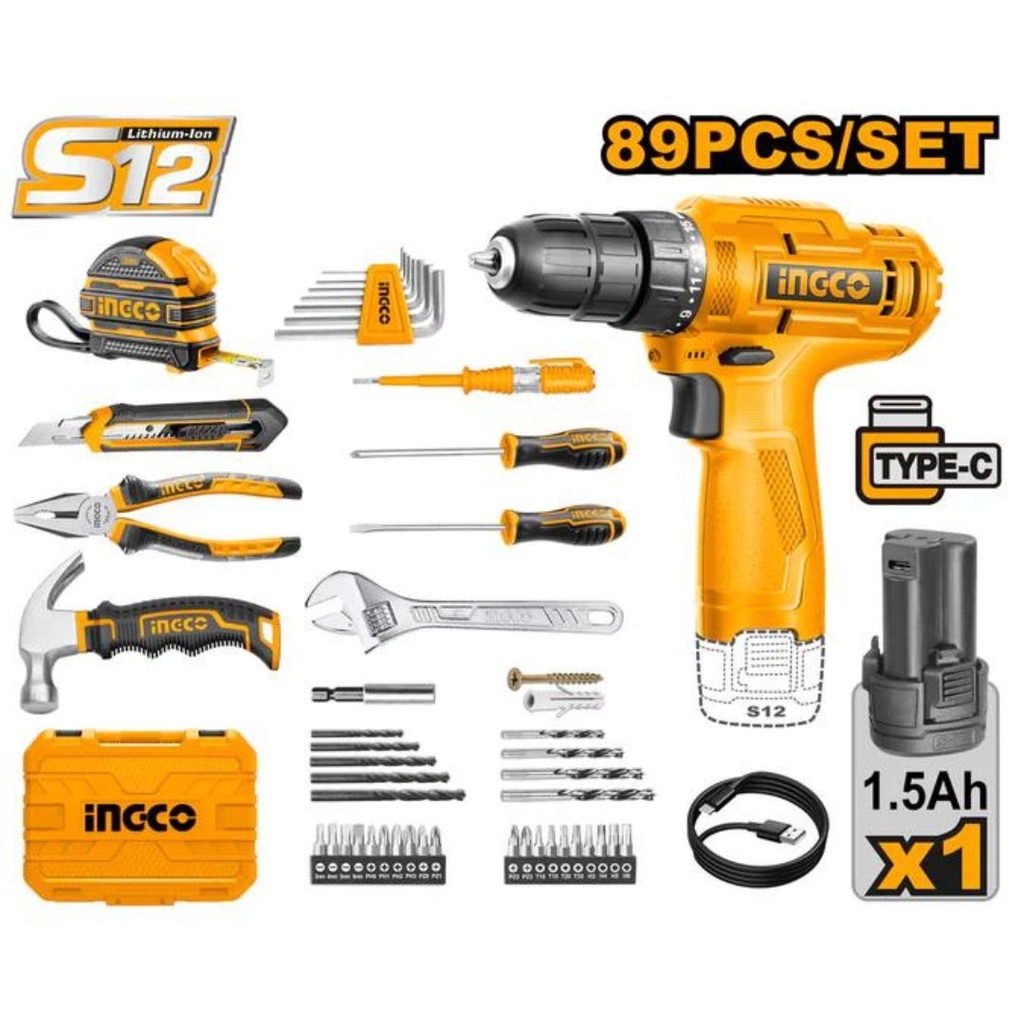 HKTHP10891 89 PCS TOOLSET - 12V