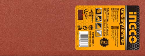 AKFS240101-P80 SANDING SHEET FOR ORBITAL SANDER