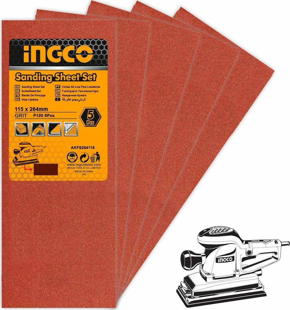 AKFS264115-P120 SANDING SHEET