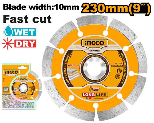 DMD012302 DRY DIAMOND DISC 9"