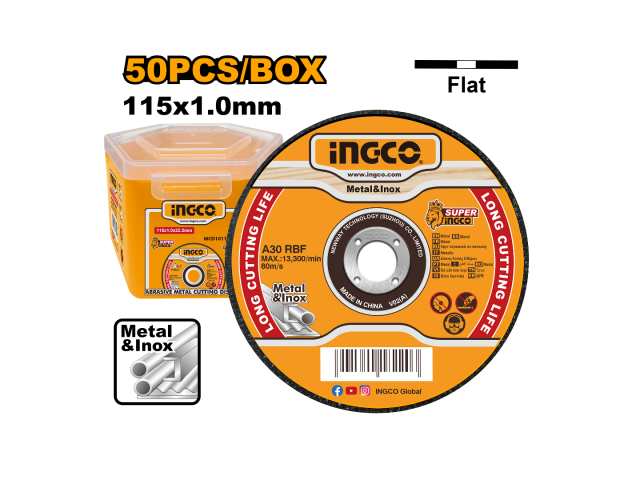 MCD1011550 METAL CUTTING DISC 4.5'' 1.0MM 50PCS