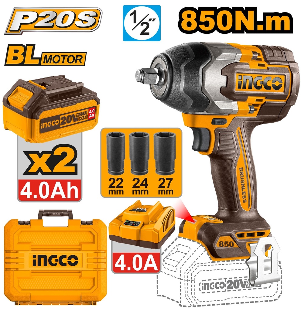 CIWLI2085 CORDLESS IMPACT WRENCH