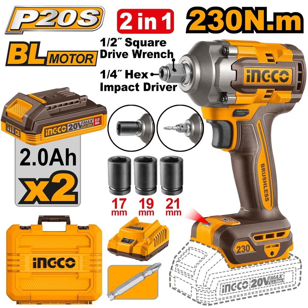 CIWLI20236 CORDLESS IMPACT DRIVER & WRENCH