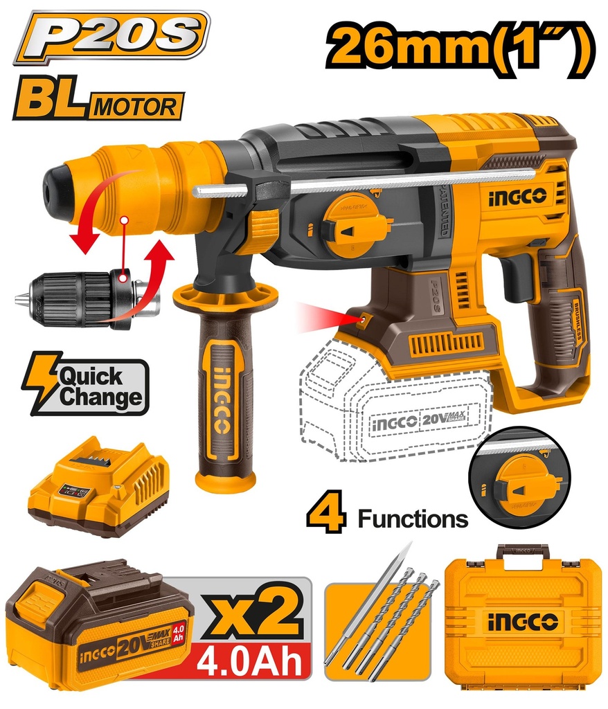 CRHLI202289 LITHIUM-ION ROTARY HAMMER 20V