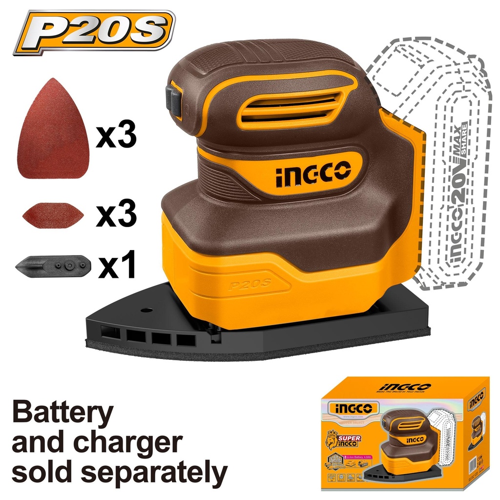 CPSLI2014 CORDLESS PALM SANDER