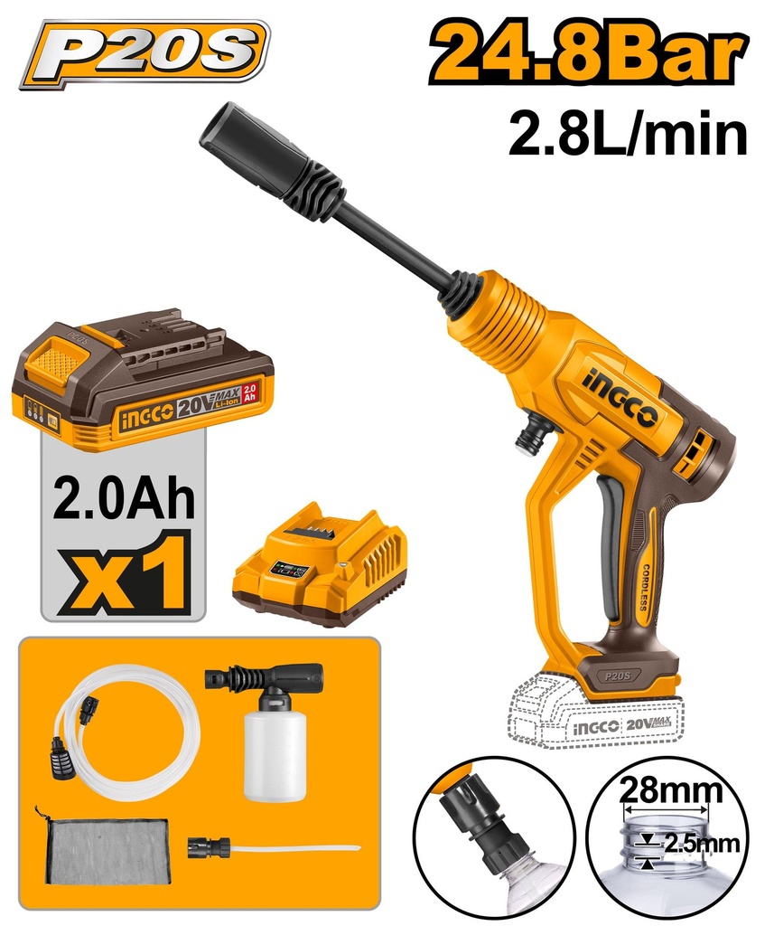 CPWLI20362 LITHIUM-ION PRESSURE WASHER 20V