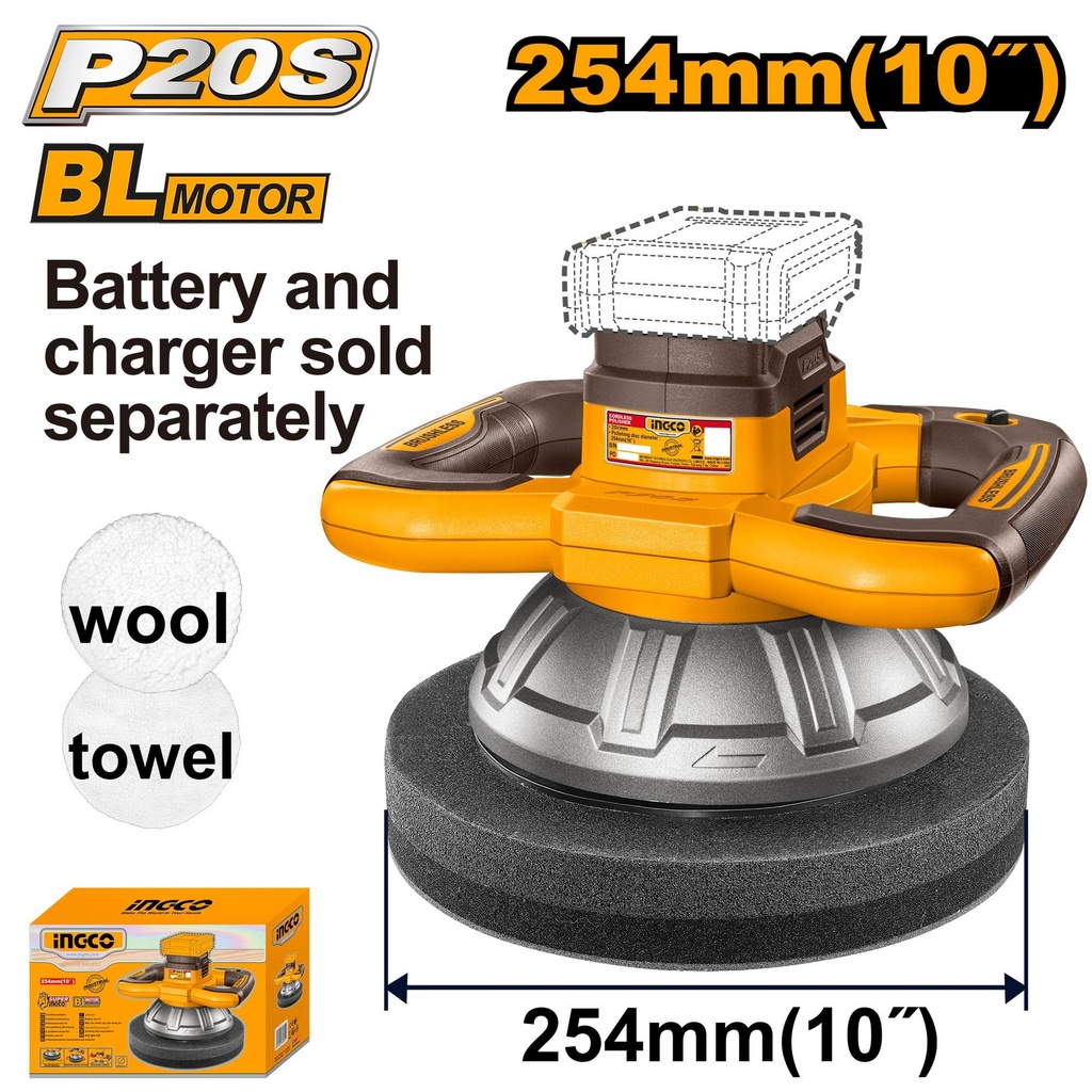 COPLI202548 CORDLESS POLISHER 20V