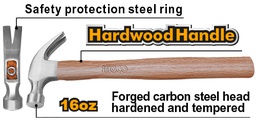 [HCH0416] HCH0416 CLAW HAMMER 16oz.