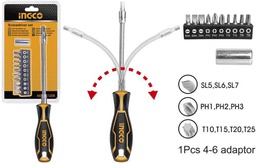 [AKSDFL1208] AKSDFL1208 12 PS FLEXIBLE SHAFT SCREWDRIVER SET