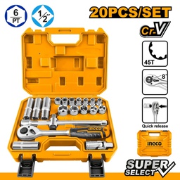 [HKTS12201] HKTS12201 20 PCS 1/2" SOCKET SET