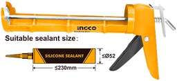 [HCG1809] HCG1809 CAULKING GUN 9"