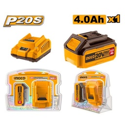 [FBCPK1214] FBCPK1214 20V LI-ION BATTERY AND CHARGER KIT 4.0Ah