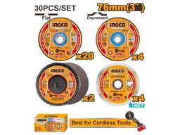 [MCD07630] MCD07630 30 PCS CUTTING AND GRINDING DISC SET 3"