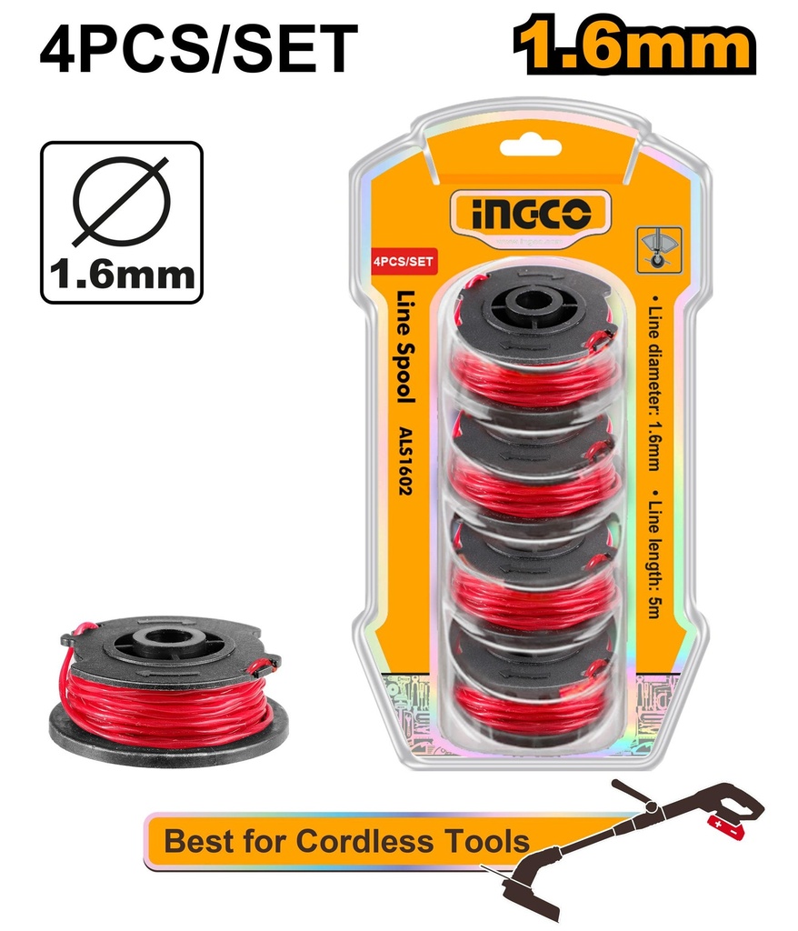 ALS1602 LINE SPOOL 1.6MM | TOOLMANIA | Your Trusted Source For Quality ...