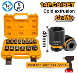 [HKISSD12141] HKISSD12141 14 PCS 1/2" DR. IMPACT SOCKET SET