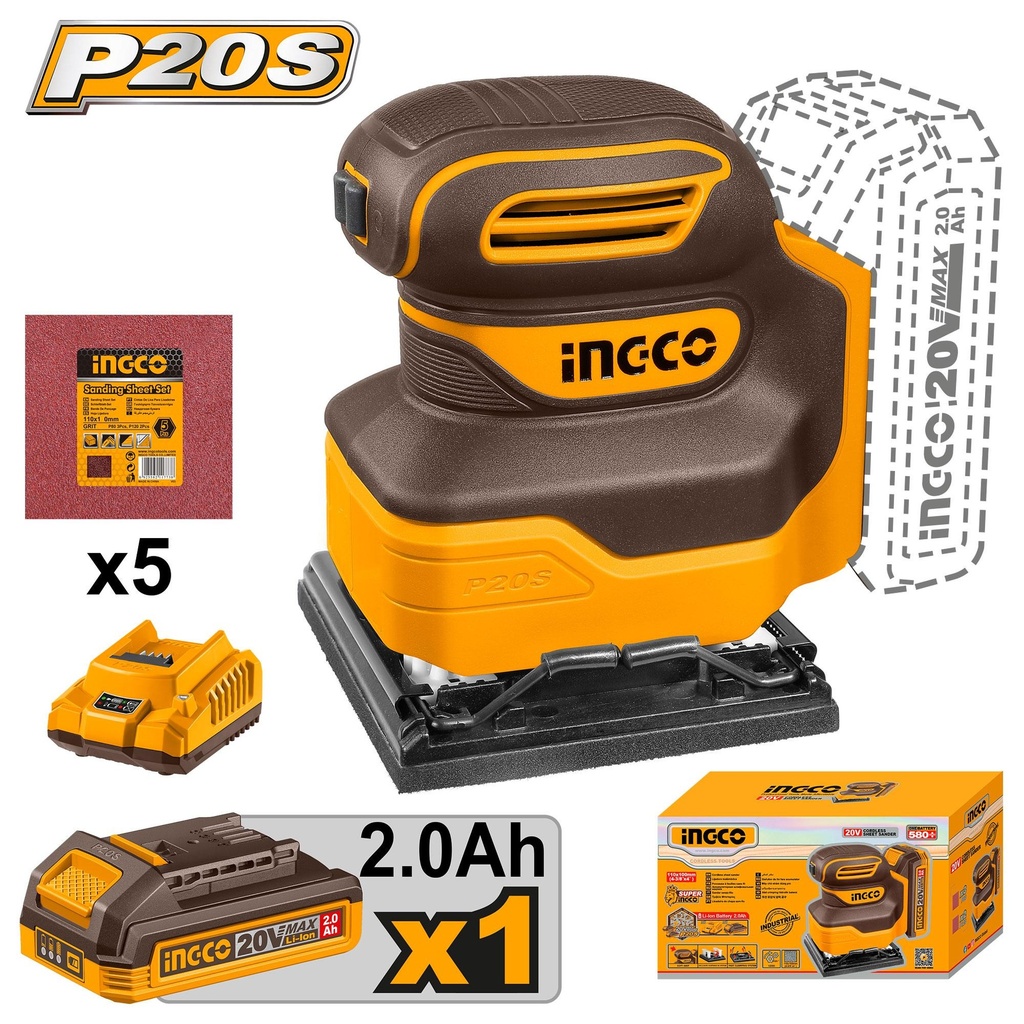 CSHSLI20141 CORDLESS SHEET SANDER | TOOLMANIA | Your Trusted Source For ...