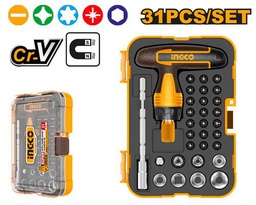 [HKSDB0318] HKSDB0318  31 Pcs T-handle wrench screwdriver set
